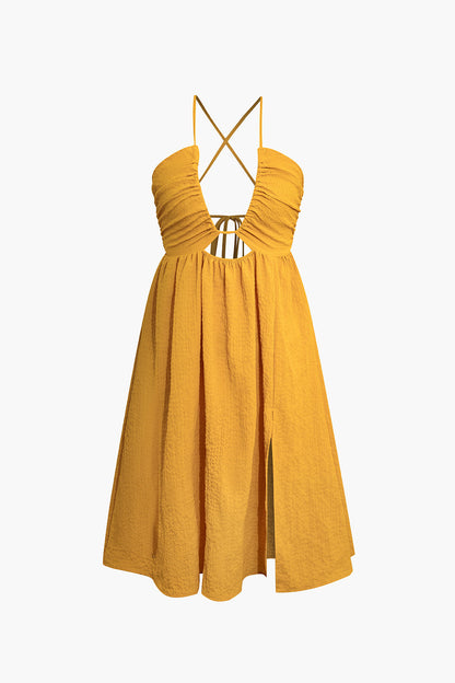 Brianna Backless Midi Dress