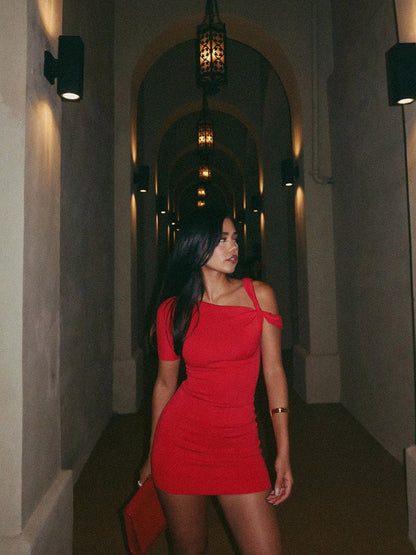 Kylie Gedraaide Mini Dress