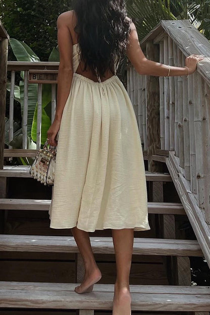 Brianna Backless Midi Dress